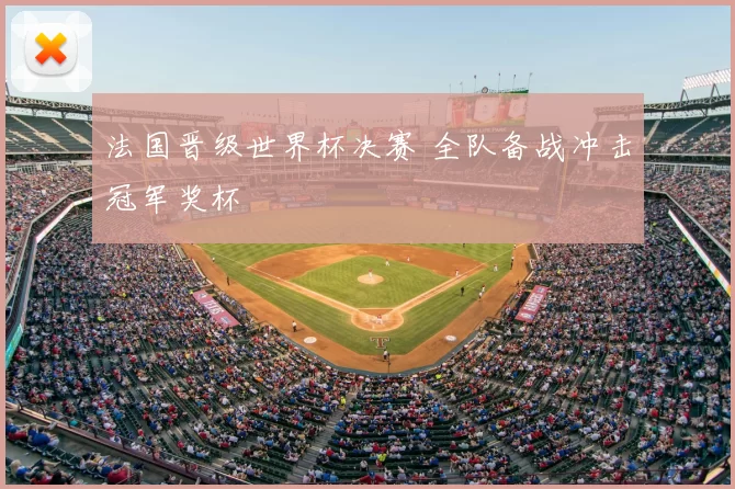 法国晋级世界杯决赛 全队备战冲击冠军奖杯